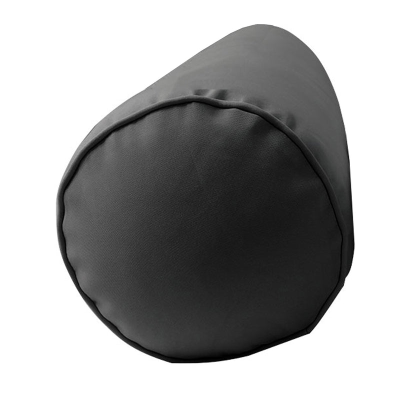 |COVER ONLY| Medium Size 24"x6" Outdoor Bolster Pillow Water Repellent Decorative Bolster Pillow for Porch Swing Couch Sofa Cushion Patio Furniture