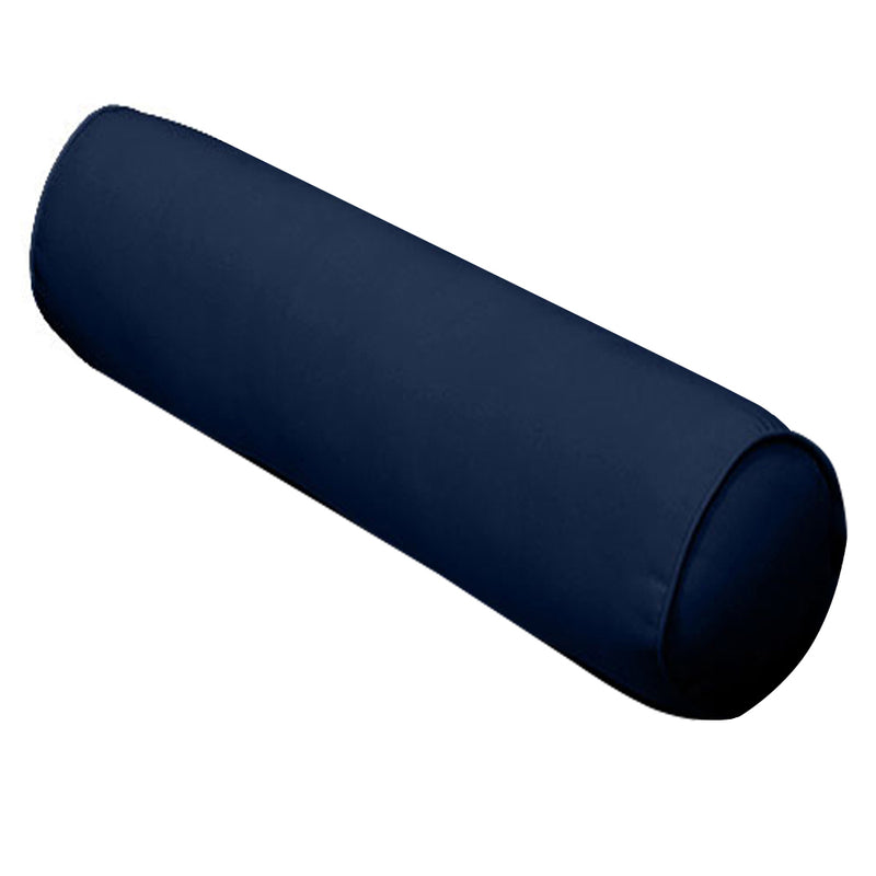 |COVER ONLY| Medium Size 24"x26"x6" Outdoor Deep Seat Cushion with Bolster, Water Repellent, Patio Deep Seat Backrest Cushion Bolster Slipcovers Replacement