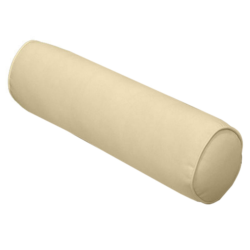 |COVER ONLY| Medium Size 24"x26"x6" Outdoor Deep Seat Cushion with Bolster, Water Repellent, Patio Deep Seat Backrest Cushion Bolster Slipcovers Replacement