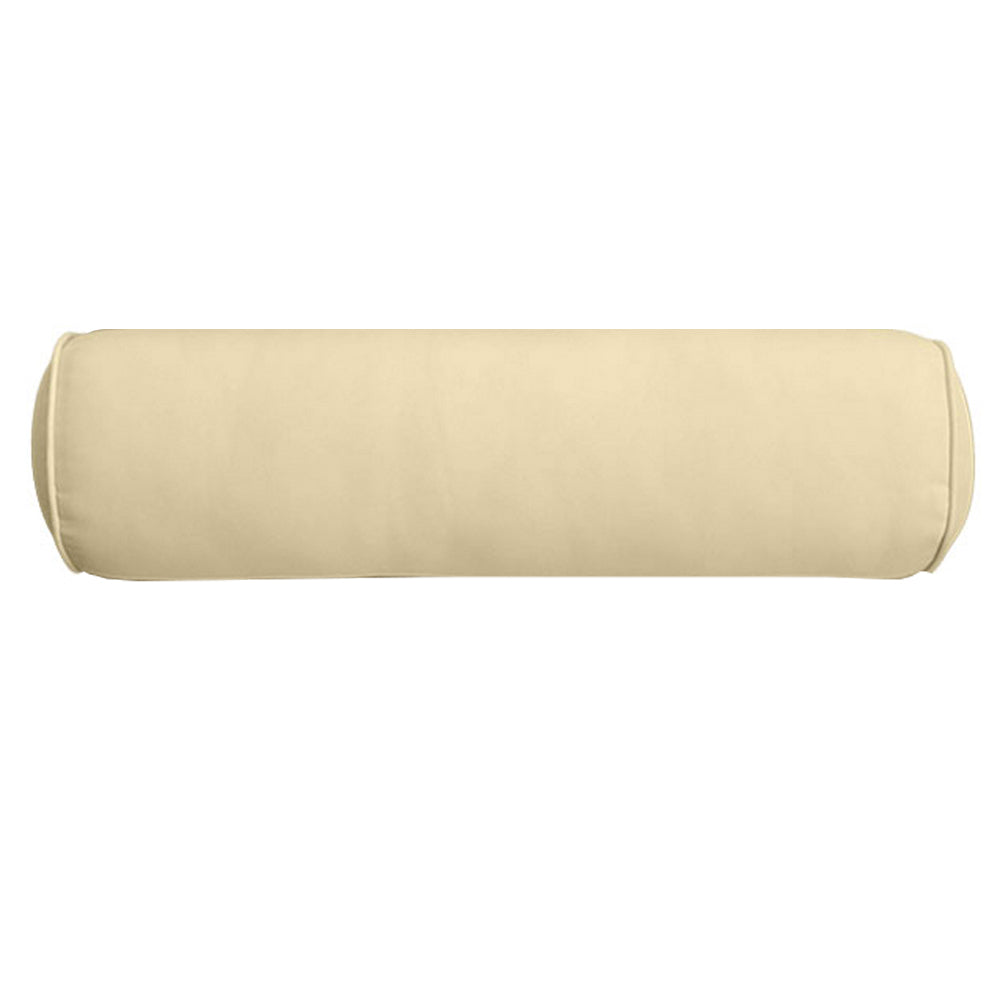 Large Size 26"x6" Outdoor Bolster Pillow Water Repellent Decorative Bolster Pillow Insert and Cover for Porch Swing Couch Sofa Cushion Patio Furniture