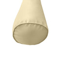 |COVER ONLY| Medium Size 24"x6" Outdoor Bolster Pillow Water Repellent Decorative Bolster Pillow for Porch Swing Couch Sofa Cushion Patio Furniture