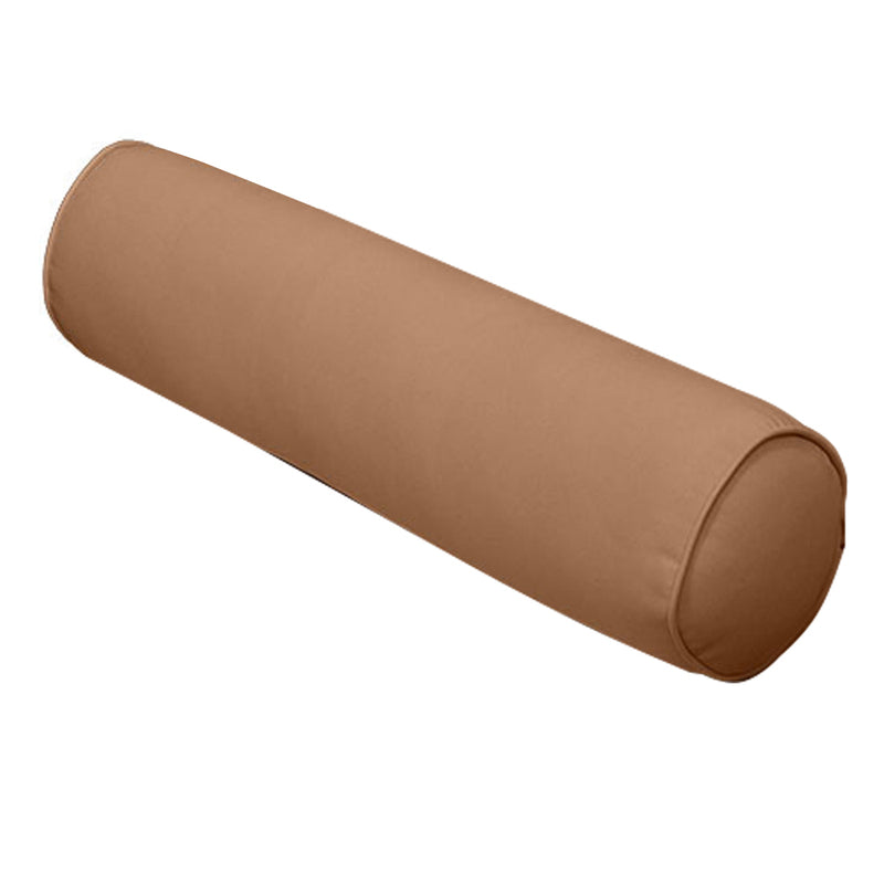 |COVER ONLY| Small Size 23"x24"x6" Outdoor Deep Seat Cushion with Bolster, Water Repellent, Patio Deep Seat Backrest Cushion Bolster Slipcovers Replacement