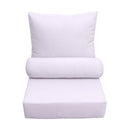 |COVER ONLY| Small Size 23"x24"x6" Outdoor Deep Seat Cushion with Bolster, Water Repellent, Patio Deep Seat Backrest Cushion Bolster Slipcovers Replacement