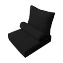 |COVER ONLY| Large Size 26x30x6 Outdoor Deep Seat Cushion with Bolster, Water Repellent, Patio Deep Seat Backrest Cushion Bolster Slipcovers Replacement