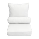 |COVER ONLY| Large Size 26x30x6 Outdoor Deep Seat Cushion with Bolster, Water Repellent, Patio Deep Seat Backrest Cushion Bolster Slipcovers Replacement