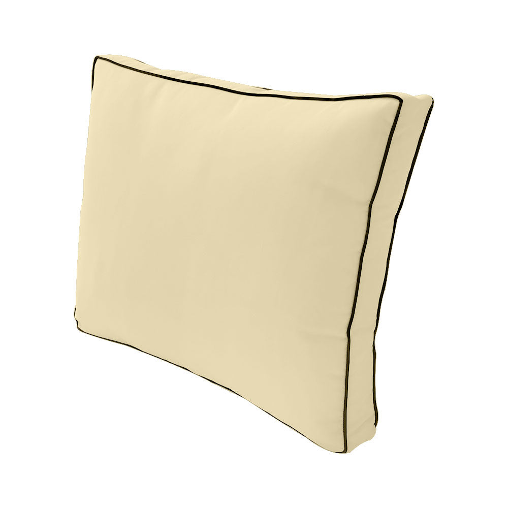 Small Size 23"x24"x6" Outdoor Deep Seat Cushion, Water Repellent, Patio Deep Seat Backrest Cushion Insert & Cover Set