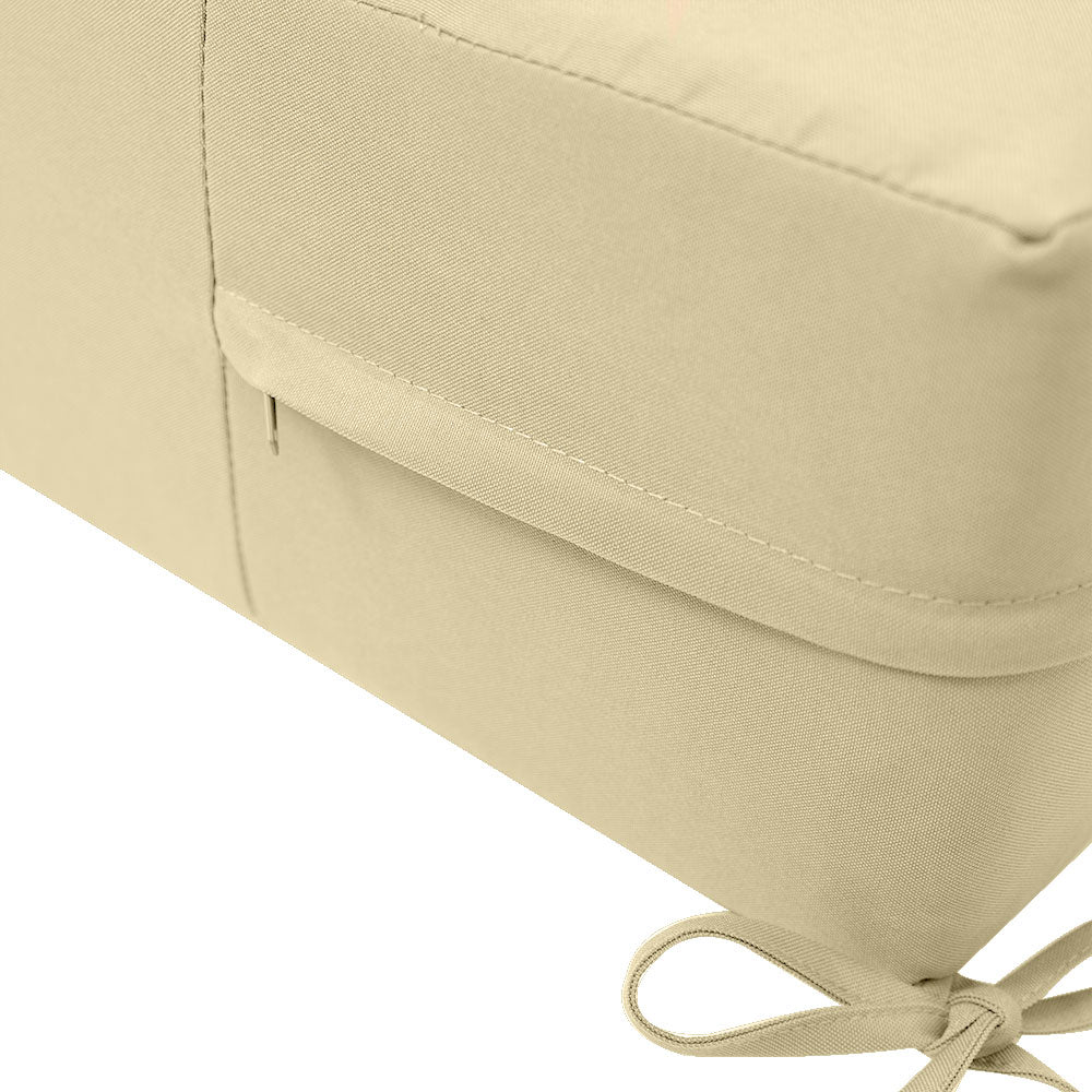 |COVER ONLY| Small Size 23x24x6 Outdoor Deep Seat Cushion , Water Repellent, Patio Furniture Patio Cushion Slipcovers Replacement