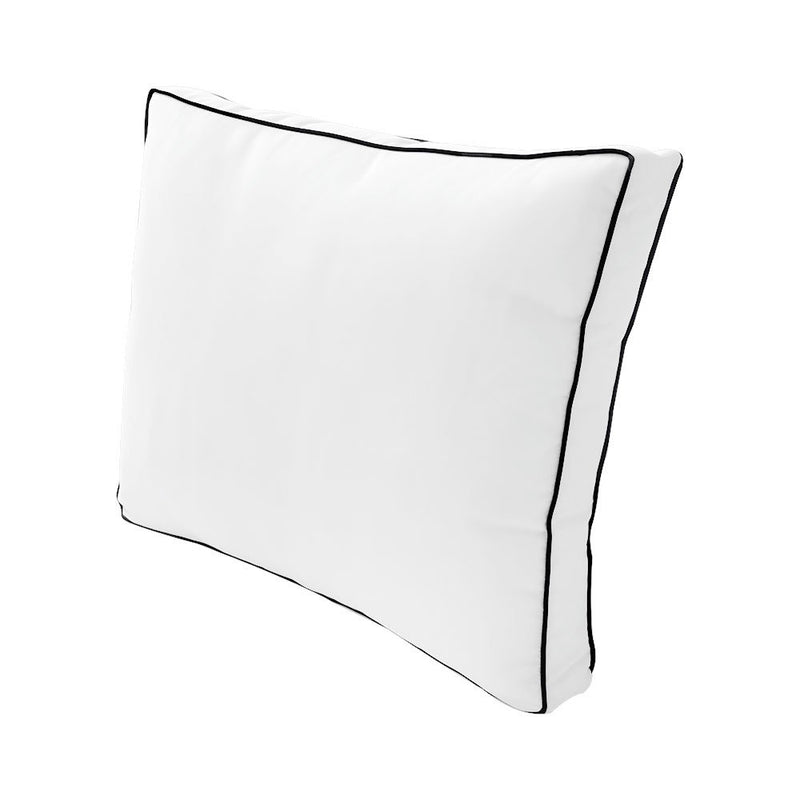 |COVER ONLY| Large Size 26x30x6 Outdoor Deep Seat Cushion with Bolster, Water Repellent, Patio Deep Seat Backrest Cushion Bolster Slipcovers Replacement