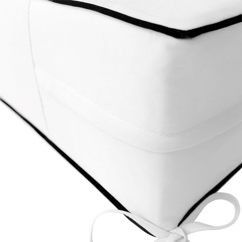 Small Size 23"x24"x6" Outdoor Deep Seat Cushion, Water Repellent, Patio Deep Seat Backrest Cushion Insert & Cover Set