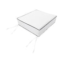 Large Size 26"x30"x6" Outdoor Deep Seat Cushion, Water Repellent, Patio Deep Seat Backrest Cushion Insert & Cover Set