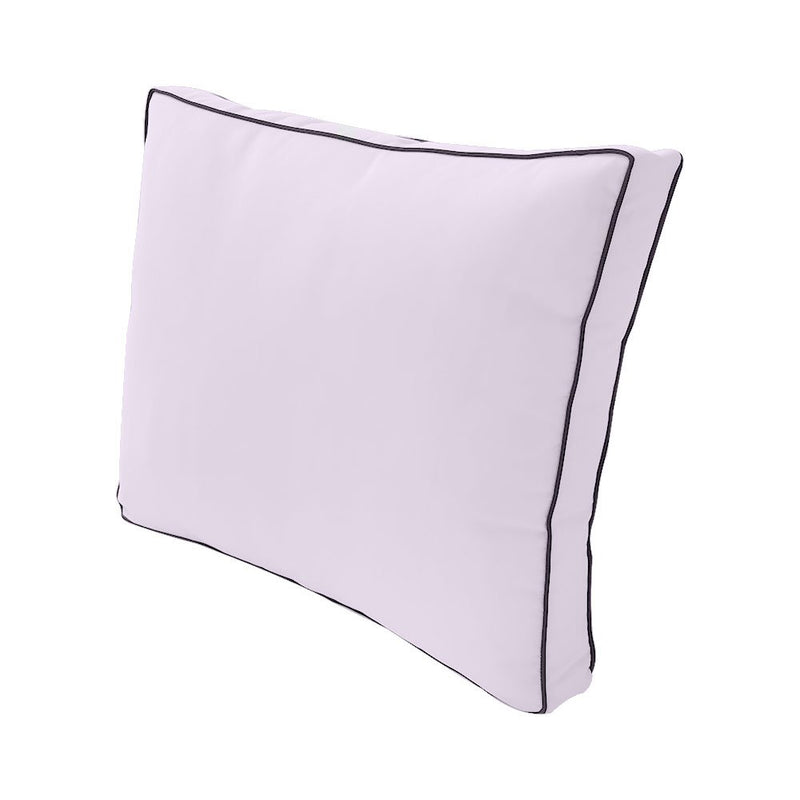 |COVER ONLY| Small Size 23"x24"x6" Outdoor Deep Seat Cushion with Bolster, Water Repellent, Patio Deep Seat Backrest Cushion Bolster Slipcovers Replacement