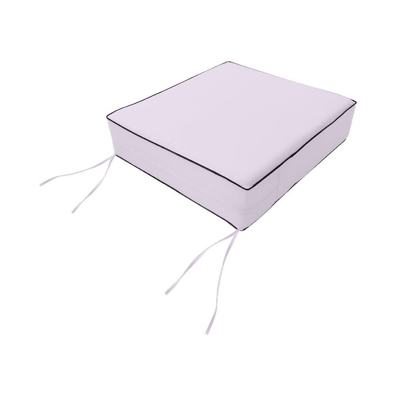 Medium Size 24"x26"x6" Outdoor Deep Seat Cushion, Water Repellent, Patio Deep Seat Backrest Cushion Insert & Cover Set