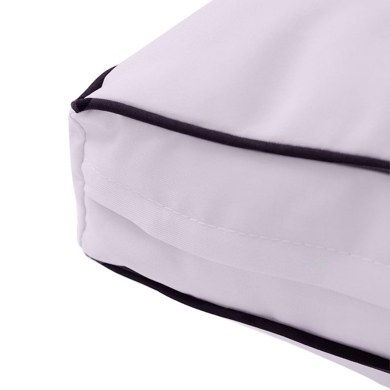 Medium Size 24"x26"x6" Outdoor Deep Seat Cushion, Water Repellent, Patio Deep Seat Backrest Cushion Insert & Cover Set