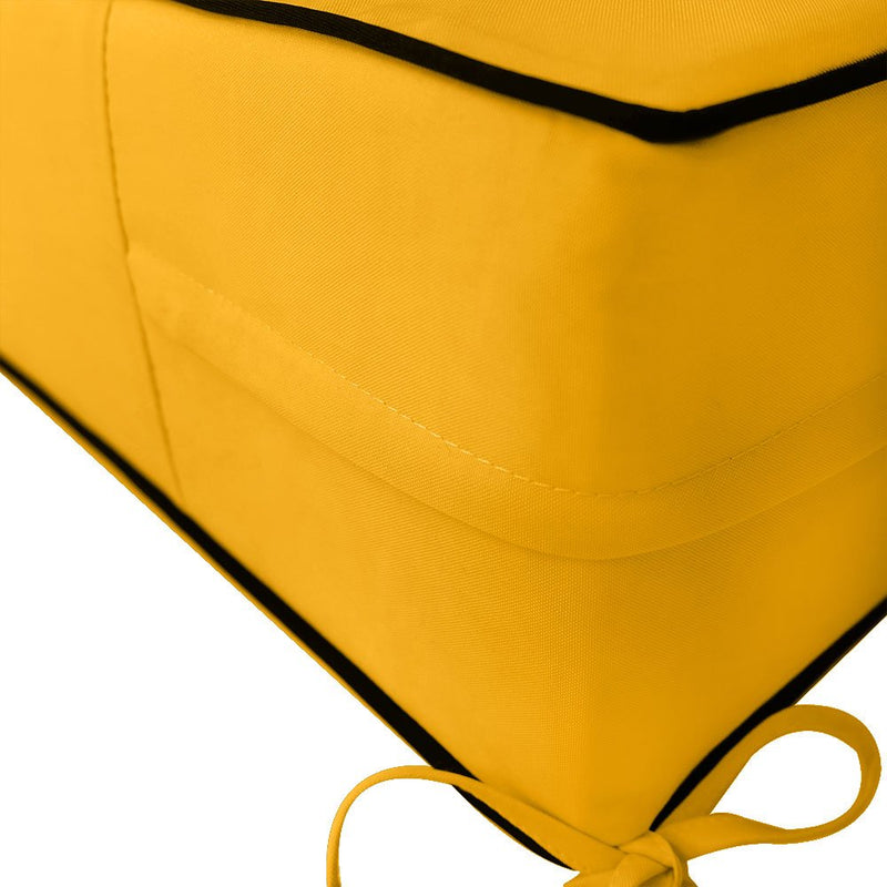 Medium Size 24"x26"x6" Outdoor Deep Seat Cushion, Water Repellent, Patio Deep Seat Backrest Cushion Insert & Cover Set