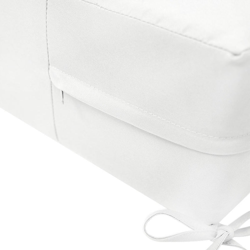 Medium Size 24"x26"x6" Outdoor Deep Seat Cushion, Water Repellent, Patio Deep Seat Backrest Cushion Insert & Cover Set