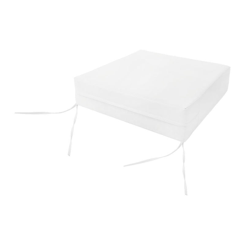|COVER ONLY| Small Size 23"x24"x6" Outdoor Deep Seat Cushion with Bolster, Water Repellent, Patio Deep Seat Backrest Cushion Bolster Slipcovers Replacement