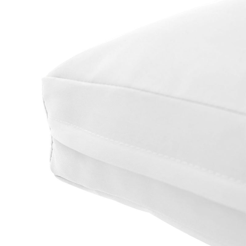 Medium Size 24"x26"x6" Outdoor Deep Seat Cushion, Water Repellent, Patio Deep Seat Backrest Cushion Insert & Cover Set