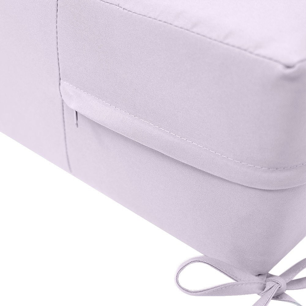 Small Size 23"x24"x6" Outdoor Deep Seat Cushion, Water Repellent, Patio Deep Seat Backrest Cushion Insert & Cover Set