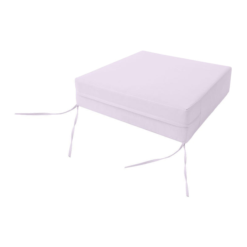 |COVER ONLY| Medium Size 24"x26"x6" Outdoor Deep Seat Cushion with Bolster, Water Repellent, Patio Deep Seat Backrest Cushion Bolster Slipcovers Replacement