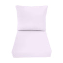 Small Size 23"x24"x6" Outdoor Deep Seat Cushion, Water Repellent, Patio Deep Seat Backrest Cushion Insert & Cover Set