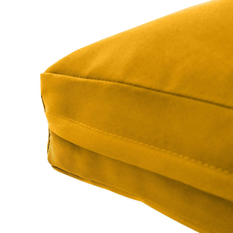 Medium Size 24"x26"x6" Outdoor Deep Seat Cushion, Water Repellent, Patio Deep Seat Backrest Cushion Insert & Cover Set