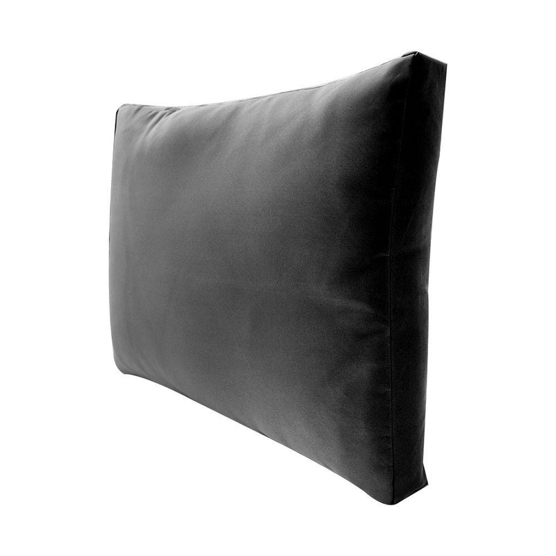 |COVER ONLY| Small Size 23"x24"x6" Outdoor Deep Seat Cushion with Bolster, Water Repellent, Patio Deep Seat Backrest Cushion Bolster Slipcovers Replacement