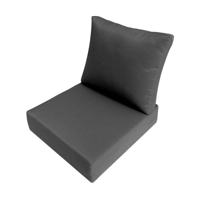 |COVER ONLY| Medium Size 24x26x6 Outdoor Deep Seat Cushion , Water Repellent, Patio Furniture Patio Cushion Slipcovers Replacement