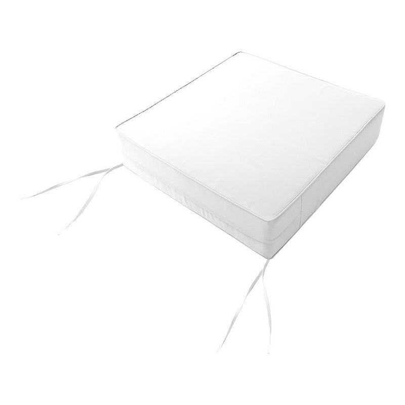 Small Size 23"x24"x6" Outdoor Deep Seat Cushion, Water Repellent, Patio Deep Seat Backrest Cushion Insert & Cover Set
