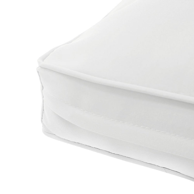 Medium Size 24"x26"x6" Outdoor Deep Seat Cushion, Water Repellent, Patio Deep Seat Backrest Cushion Insert & Cover Set
