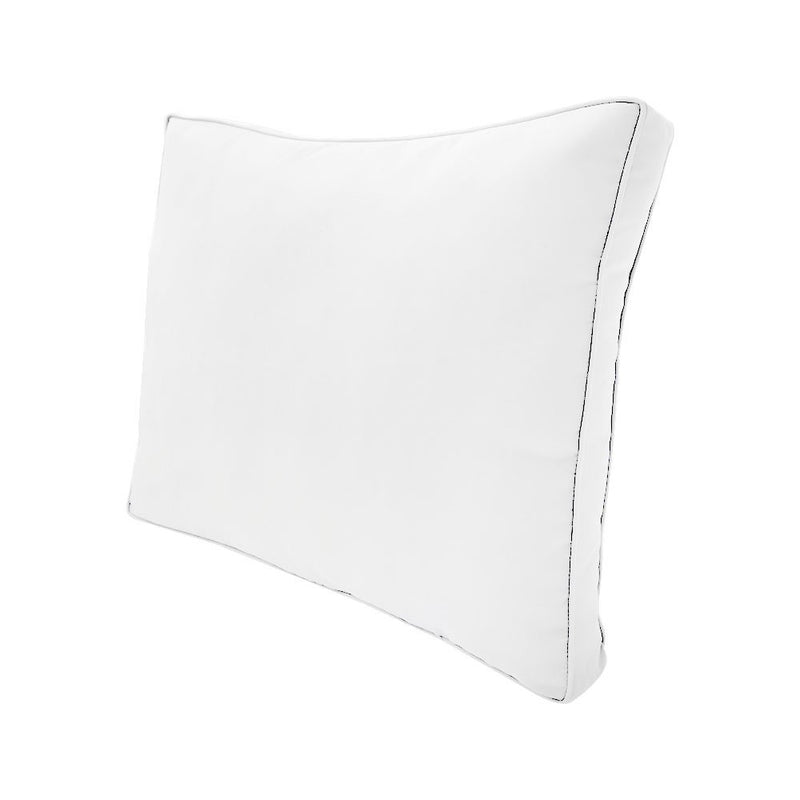 |COVER ONLY| Medium Size 24"x26"x6" Outdoor Deep Seat Cushion with Bolster, Water Repellent, Patio Deep Seat Backrest Cushion Bolster Slipcovers Replacement