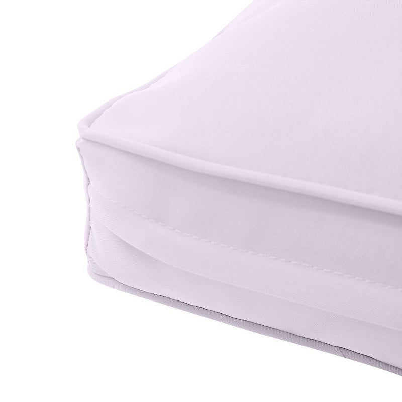 Medium Size 24"x26"x6" Outdoor Deep Seat Cushion, Water Repellent, Patio Deep Seat Backrest Cushion Insert & Cover Set