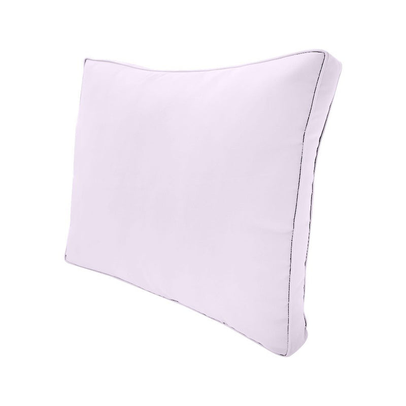 |COVER ONLY| Small Size 23"x24"x6" Outdoor Deep Seat Cushion with Bolster, Water Repellent, Patio Deep Seat Backrest Cushion Bolster Slipcovers Replacement