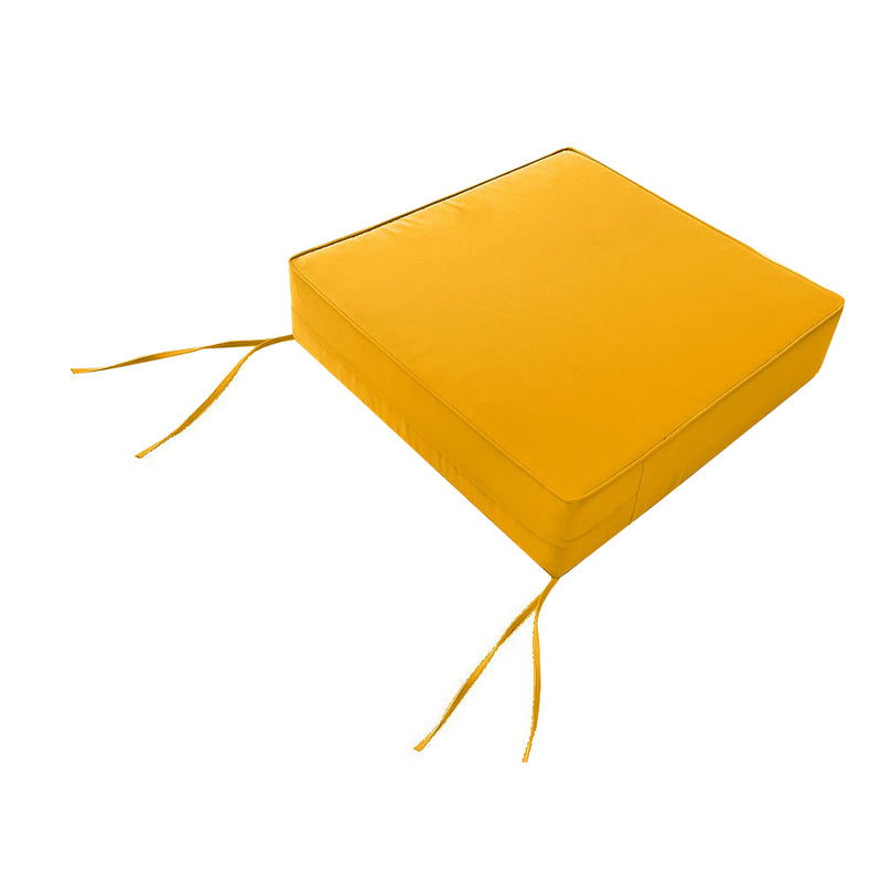 Small Size 23"x24"x6" Outdoor Deep Seat Cushion, Water Repellent, Patio Deep Seat Backrest Cushion Insert & Cover Set