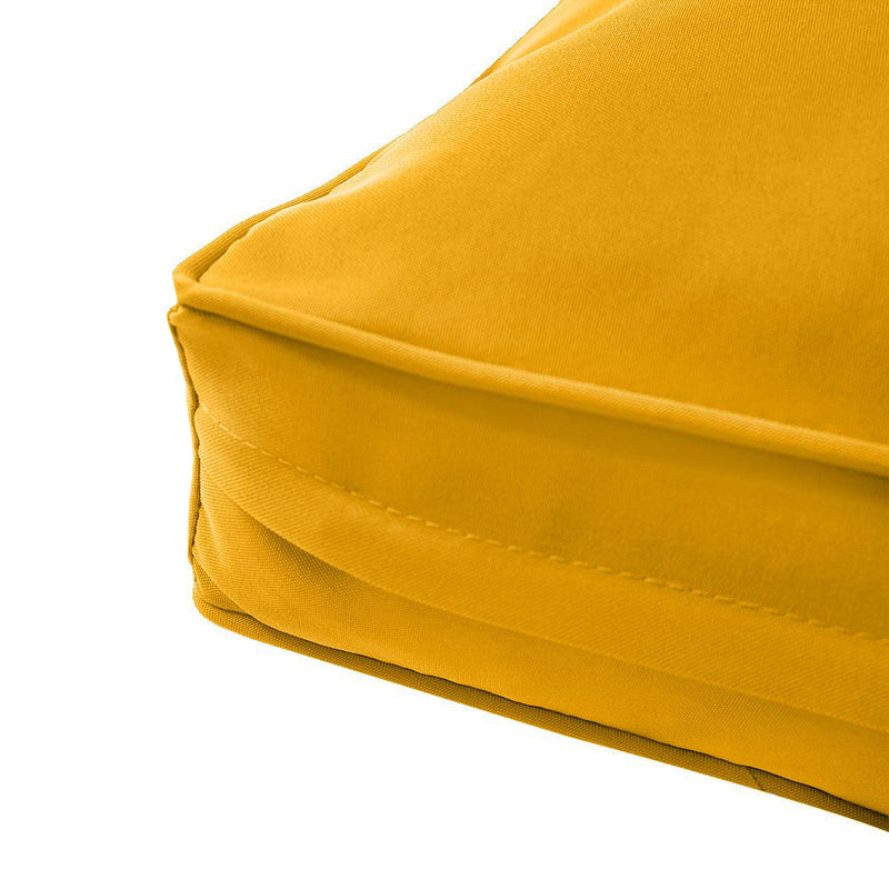 Small Size 23"x24"x6" Outdoor Deep Seat Cushion, Water Repellent, Patio Deep Seat Backrest Cushion Insert & Cover Set