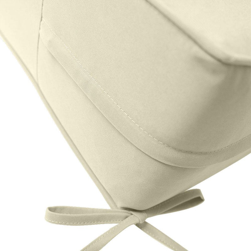 Small Size 23"x24"x6" Outdoor Deep Seat Cushion, Water Repellent, Patio Deep Seat Backrest Cushion Insert & Cover Set
