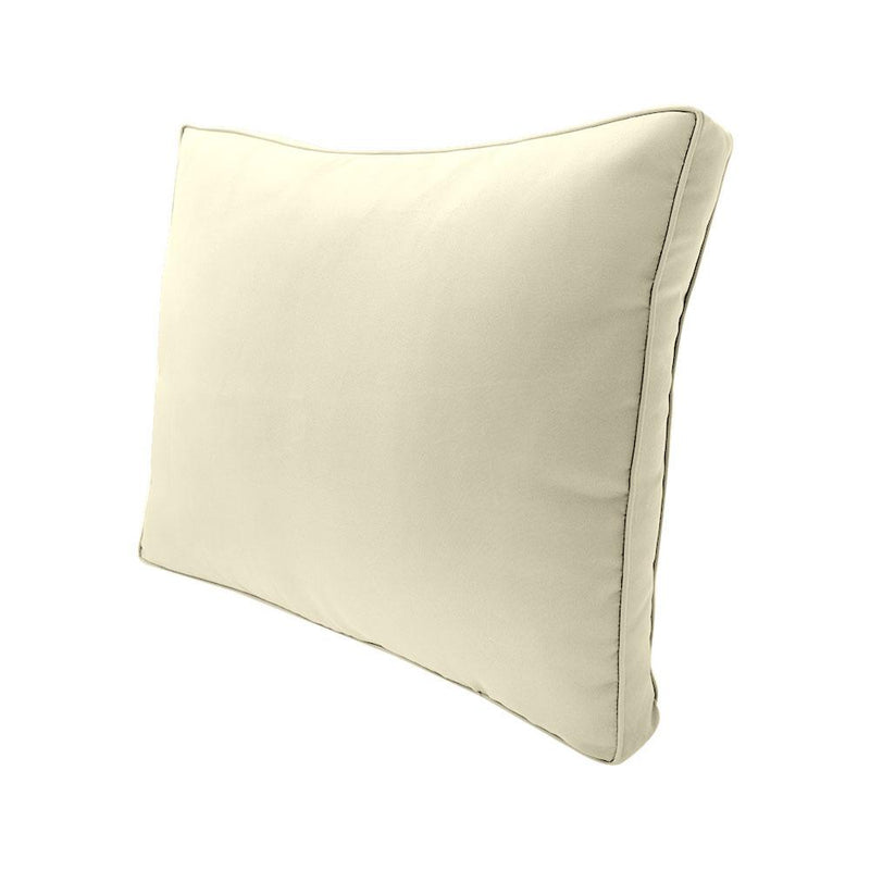 |COVER ONLY| Medium Size 24"x26"x6" Outdoor Deep Seat Cushion with Bolster, Water Repellent, Patio Deep Seat Backrest Cushion Bolster Slipcovers Replacement