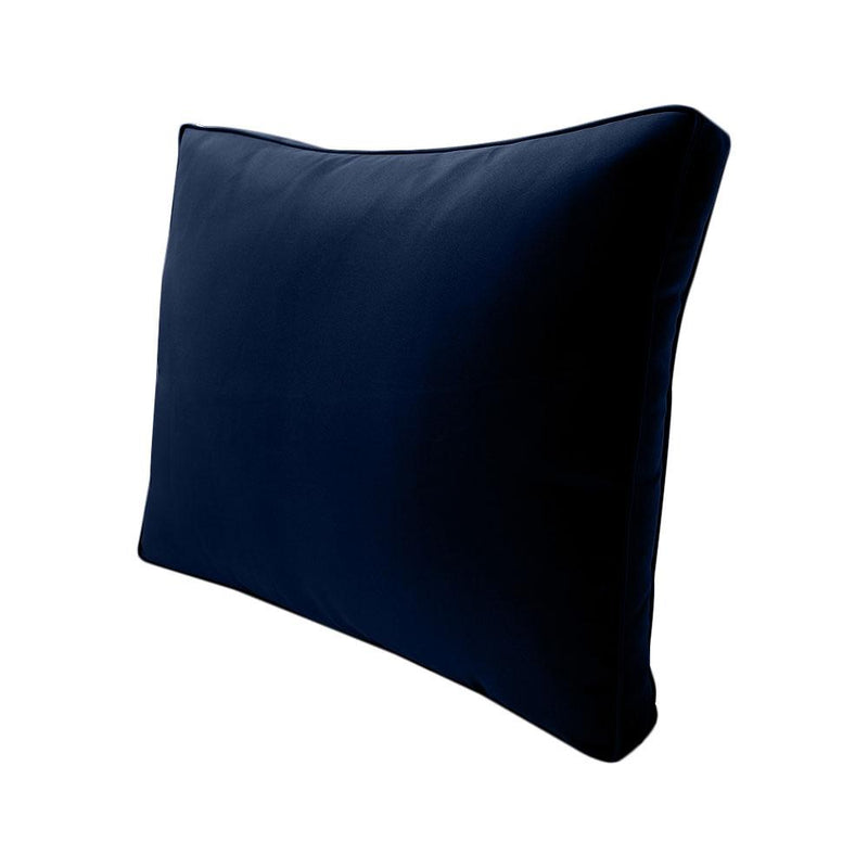 |COVER ONLY| Medium Size 24"x26"x6" Outdoor Deep Seat Cushion with Bolster, Water Repellent, Patio Deep Seat Backrest Cushion Bolster Slipcovers Replacement