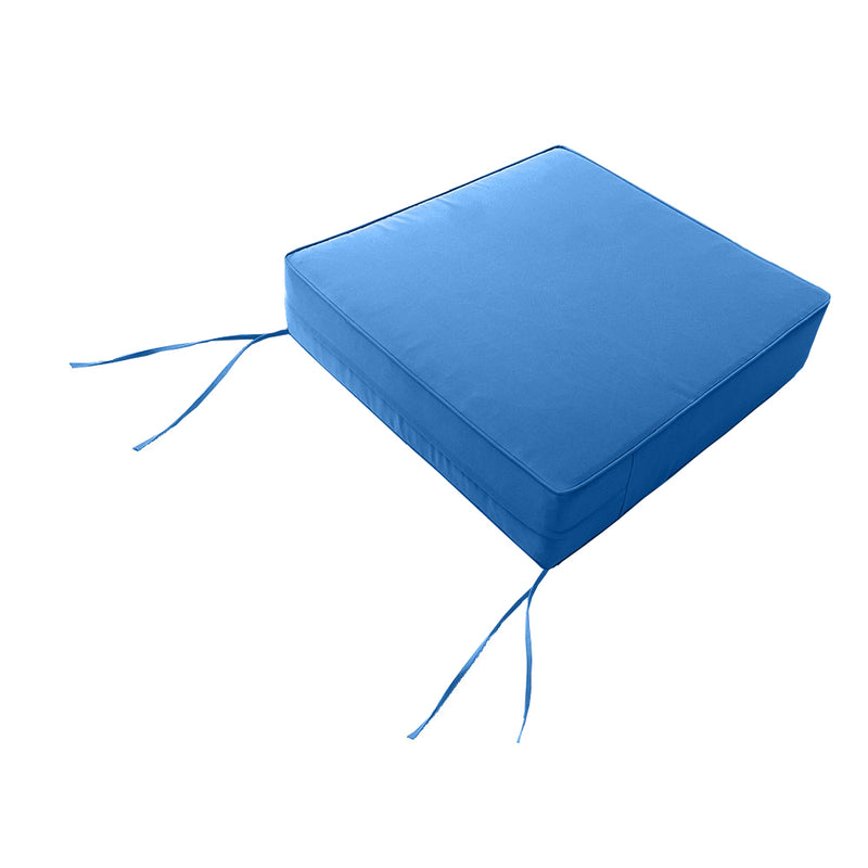 Small Size 23"x24"x6" Outdoor Deep Seat Cushion, Water Repellent, Patio Deep Seat Backrest Cushion Insert & Cover Set