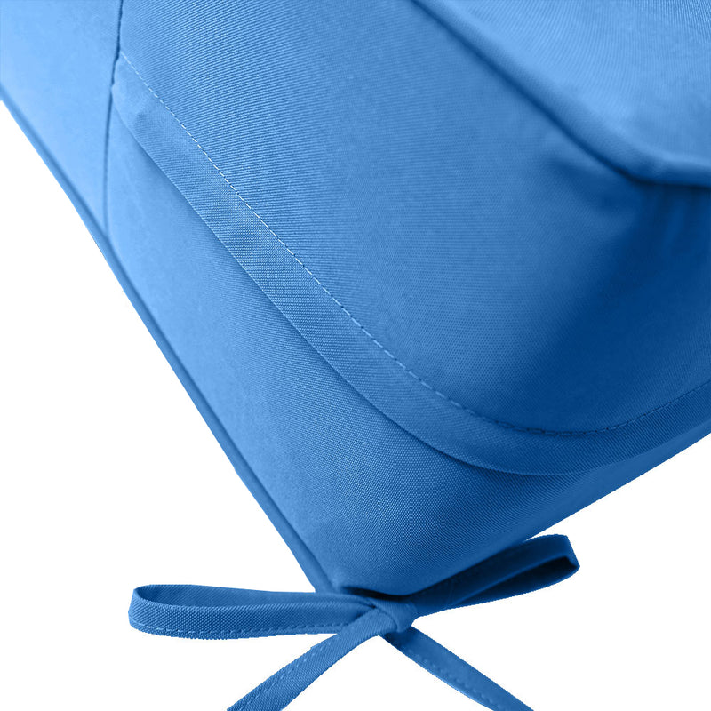 Medium Size 24"x26"x6" Outdoor Deep Seat Cushion, Water Repellent, Patio Deep Seat Backrest Cushion Insert & Cover Set