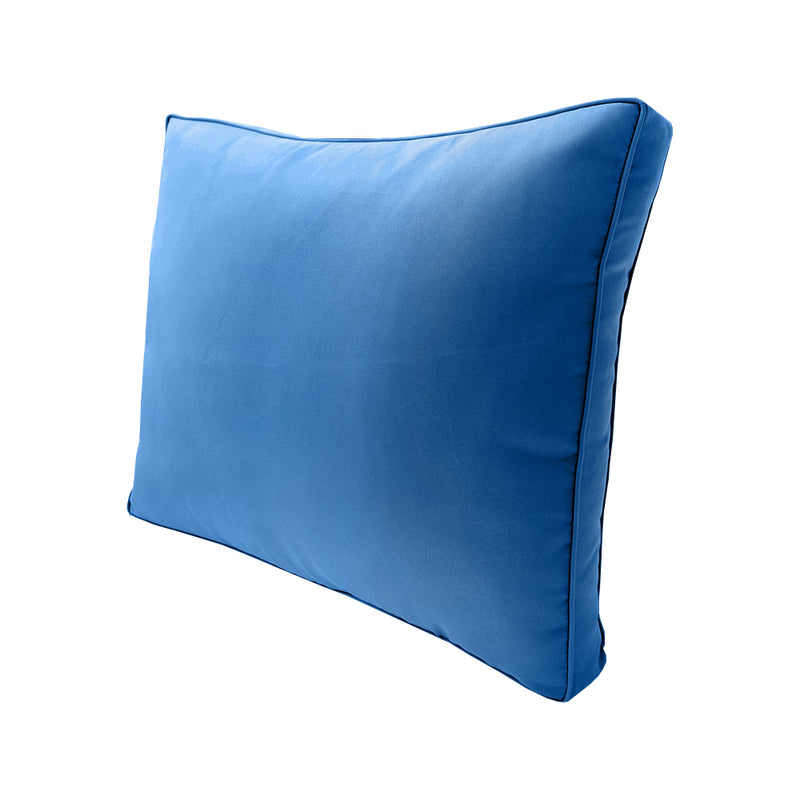 |COVER ONLY| Small Size 23"x24"x6" Outdoor Deep Seat Cushion with Bolster, Water Repellent, Patio Deep Seat Backrest Cushion Bolster Slipcovers Replacement