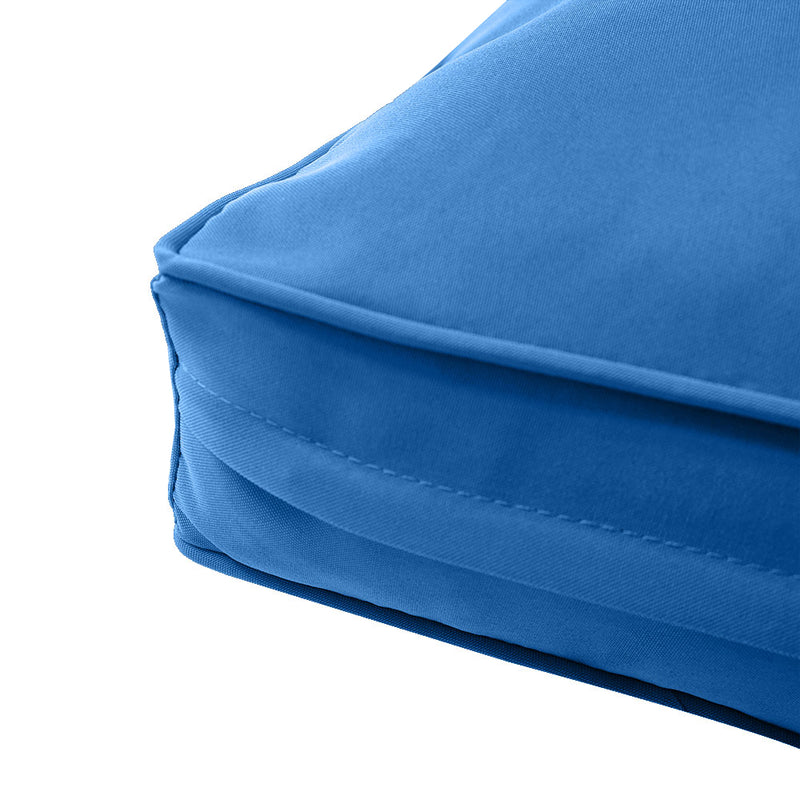 Medium Size 24"x26"x6" Outdoor Deep Seat Cushion, Water Repellent, Patio Deep Seat Backrest Cushion Insert & Cover Set