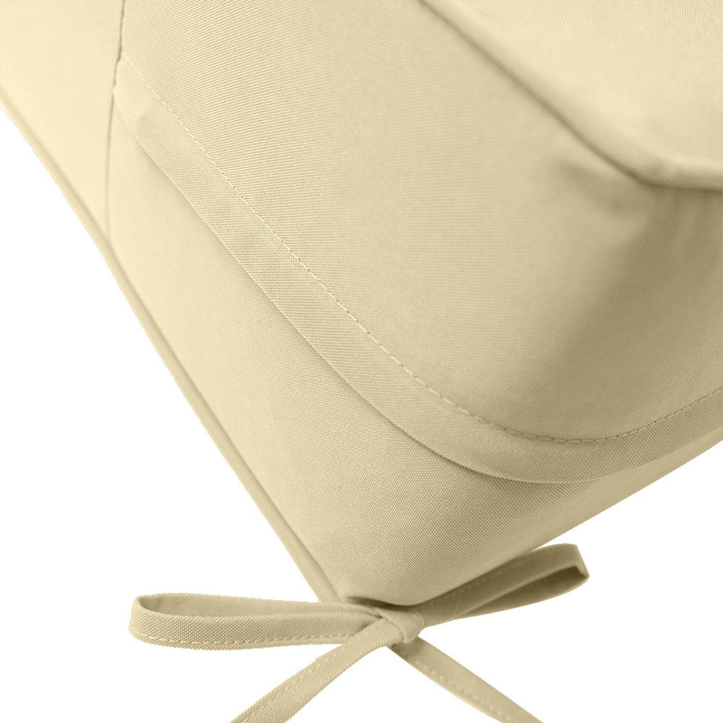 Medium Size 24"x26"x6" Outdoor Deep Seat Cushion, Water Repellent, Patio Deep Seat Backrest Cushion Insert & Cover Set