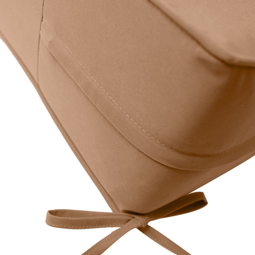 Small Size 23"x24"x6" Outdoor Deep Seat Cushion, Water Repellent, Patio Deep Seat Backrest Cushion Insert & Cover Set