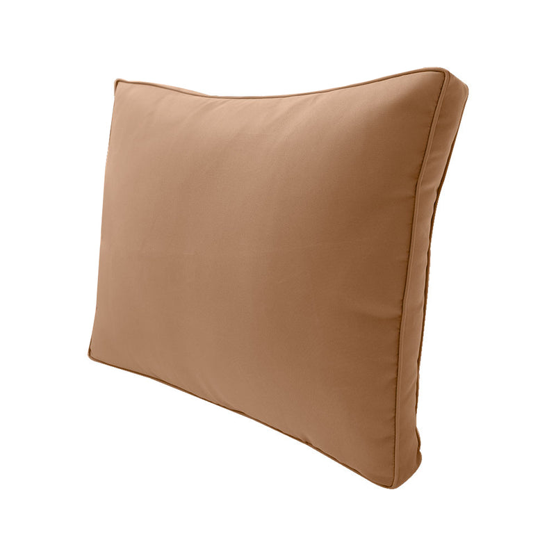 |COVER ONLY| Small Size 23"x24"x6" Outdoor Deep Seat Cushion with Bolster, Water Repellent, Patio Deep Seat Backrest Cushion Bolster Slipcovers Replacement