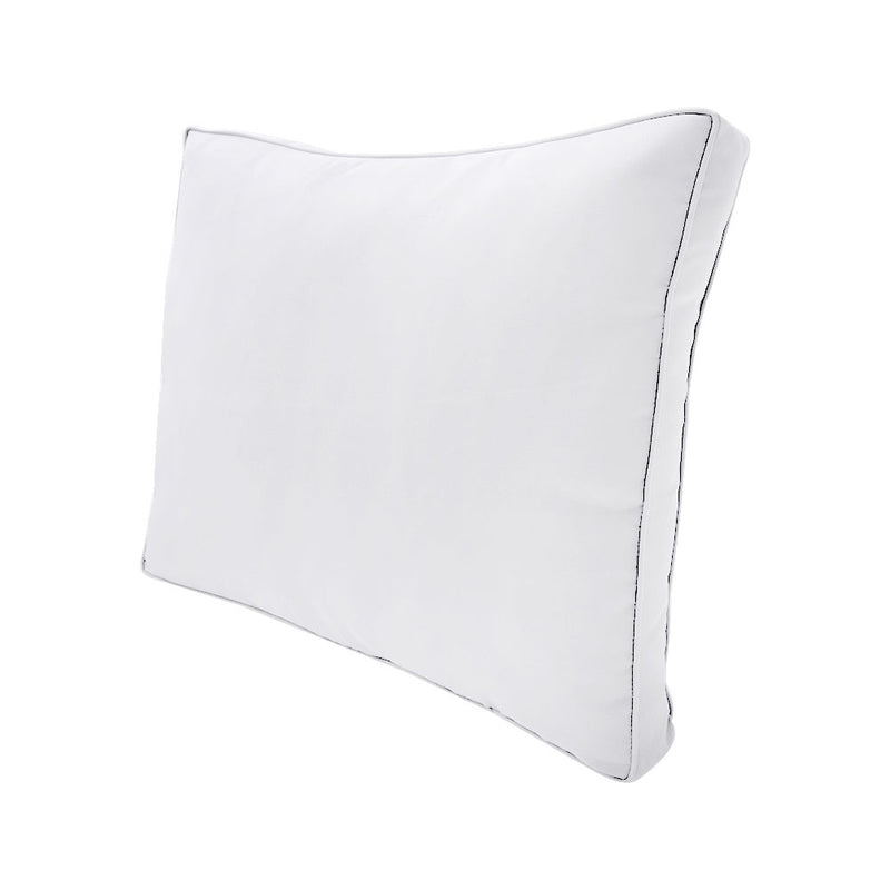 |COVER ONLY| Small Size 23"x24"x6" Outdoor Deep Seat Cushion with Bolster, Water Repellent, Patio Deep Seat Backrest Cushion Bolster Slipcovers Replacement