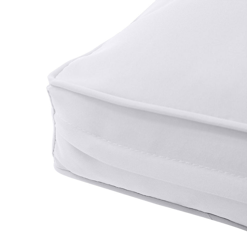 Medium Size 24"x26"x6" Outdoor Deep Seat Cushion, Water Repellent, Patio Deep Seat Backrest Cushion Insert & Cover Set