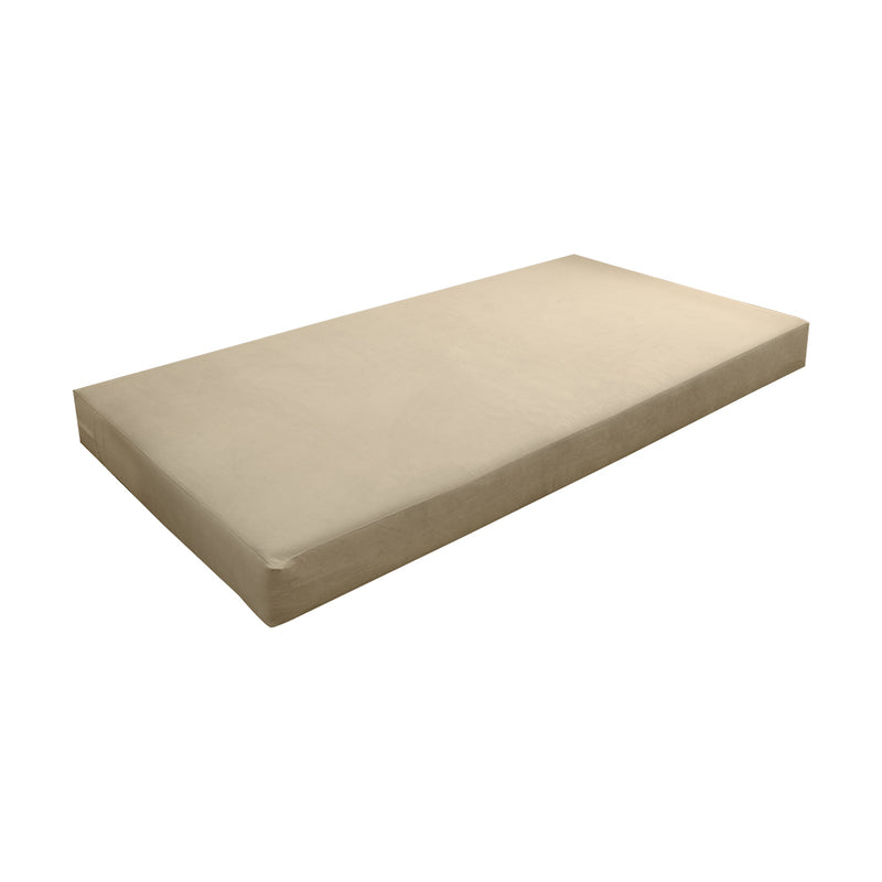 STYLE V3 - Velvet Indoor Daybed Mattress Bolster Backrest Cushion Pillow |COVERS ONLY|