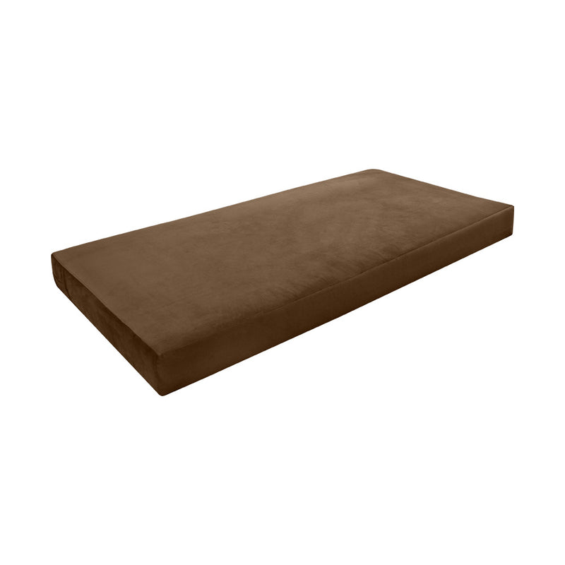 STYLE V3 - Velvet Indoor Daybed Mattress Bolster Backrest Cushion Pillow |COVERS ONLY|