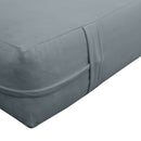 STYLE V3 - Velvet Indoor Daybed Mattress Bolster Backrest Cushion Pillow |COVERS ONLY|