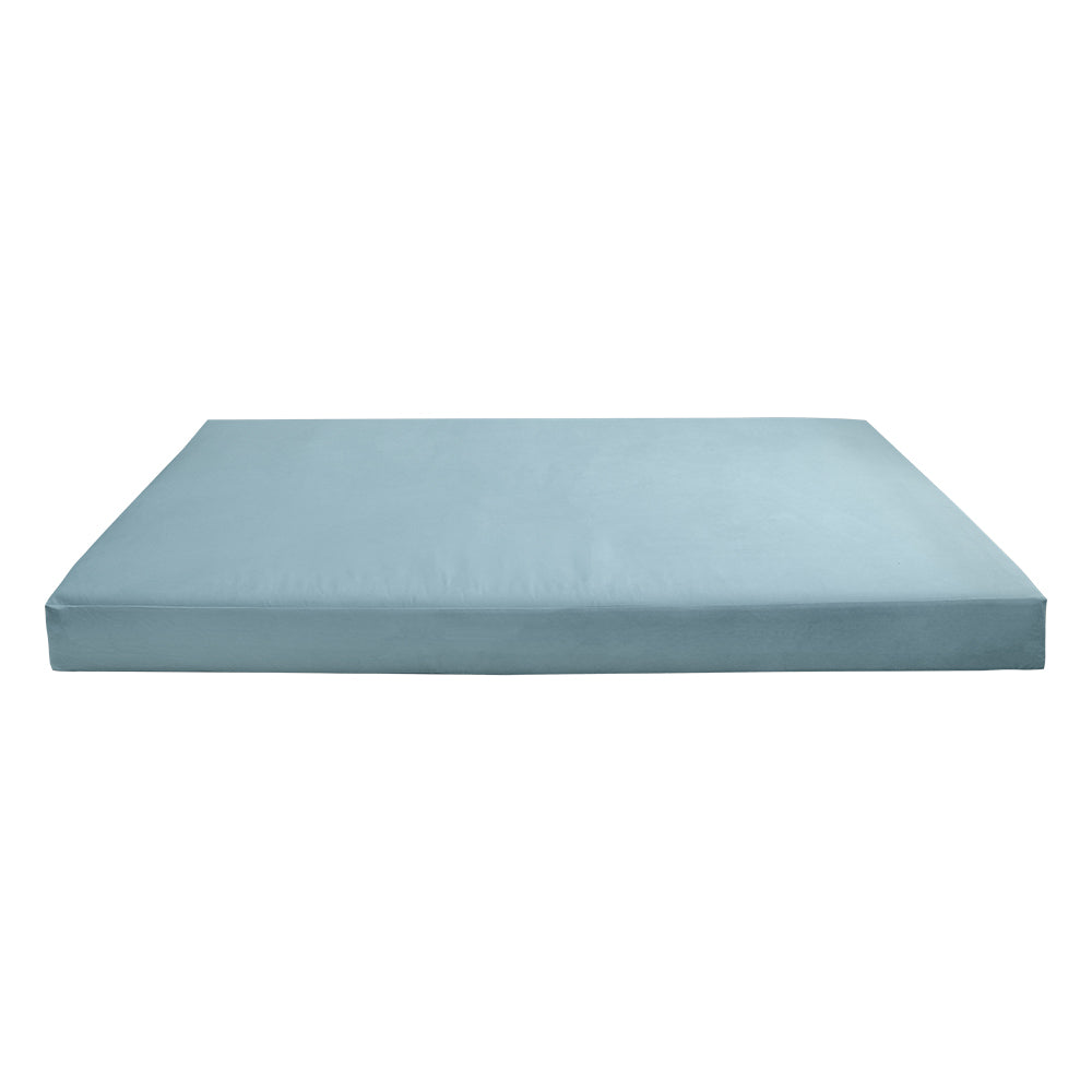 STYLE V6 - Velvet Indoor Daybed Mattress Bolster Cushion Pillow Complete Set